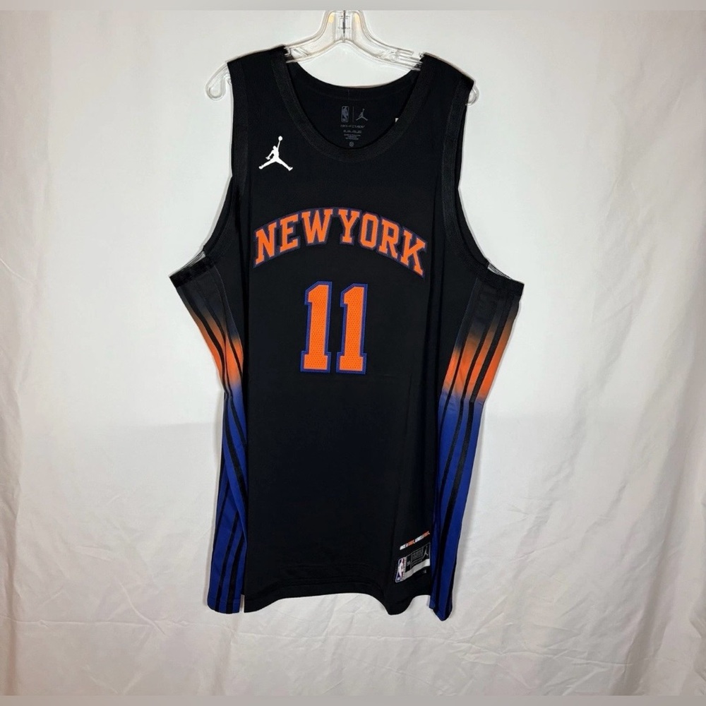 Nike New York Knicks #11 Brunson Statement Authentic Basketball Jersey Size 58